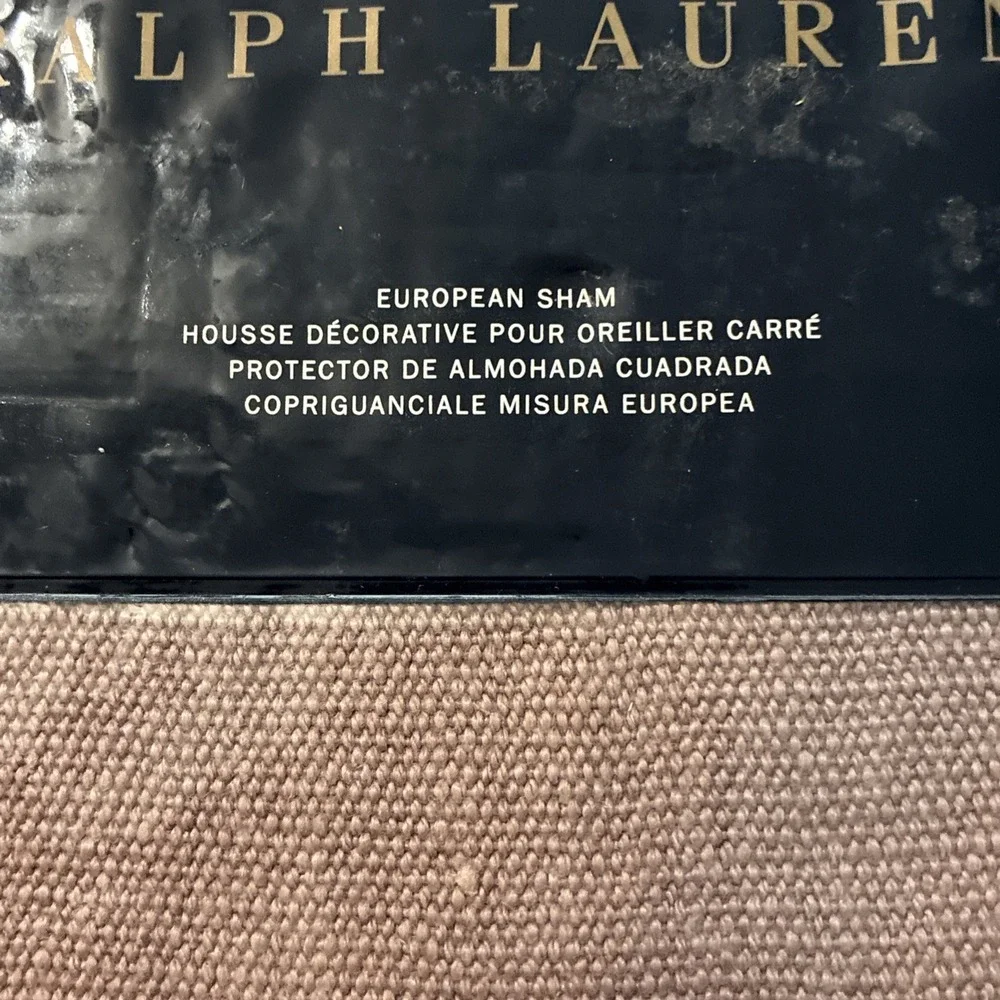 NEW Ralph Lauren Notting Hill Noland Linen Euro Sham 26x26 Muted Purple
